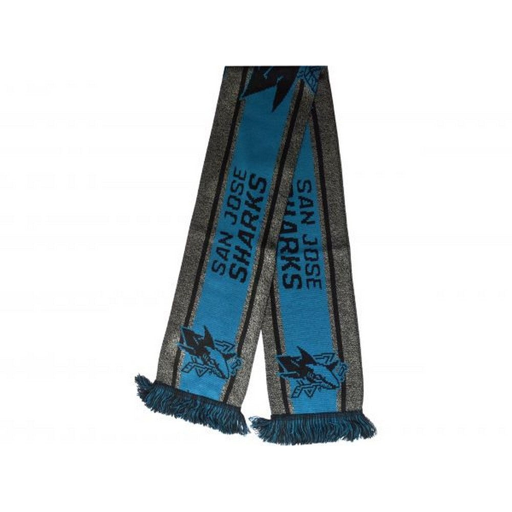 Green-Black - Back - San Jose Sharks NHL Logo Scarf