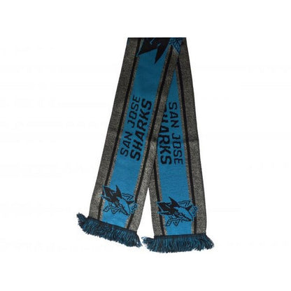 Green-Black - Back - San Jose Sharks NHL Logo Scarf