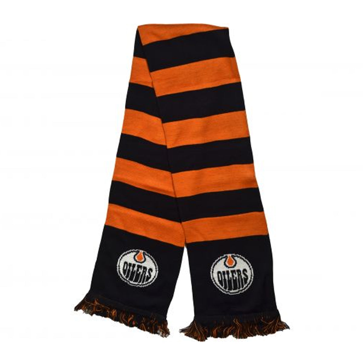 Orange-Navy - Back - Edmonton Oilers NFL Bar Scarf