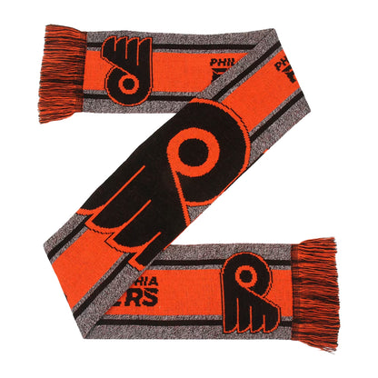 Orange-Grey-Black-White - Front - Philadelphia Flyers Big Logo Scarf