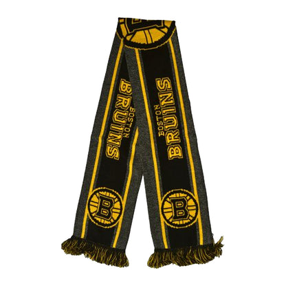 Grey-Black-Yellow - Back - Boston Bruins Big Logo Scarf