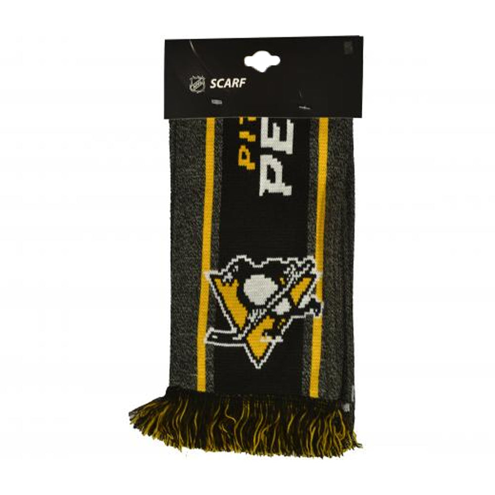 Black-Yellow-Grey - Side - Pittsburgh Penguins Big Logo Scarf