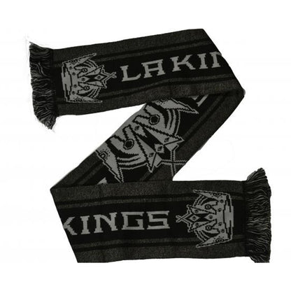Grey-Black - Front - LA Kings Big Logo Scarf