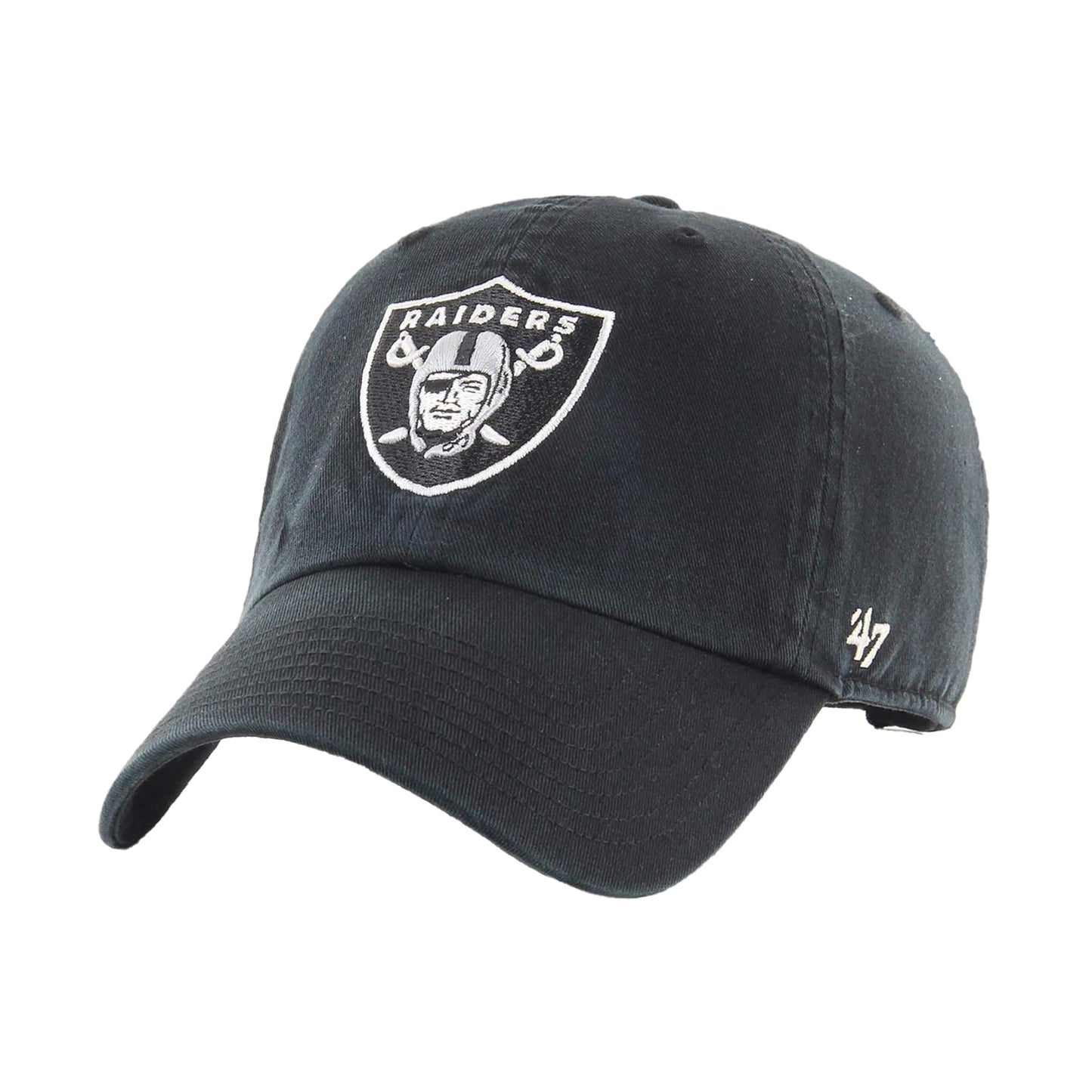 Black - Front - Las Vegas Raiders NFL 47 Baseball Cap