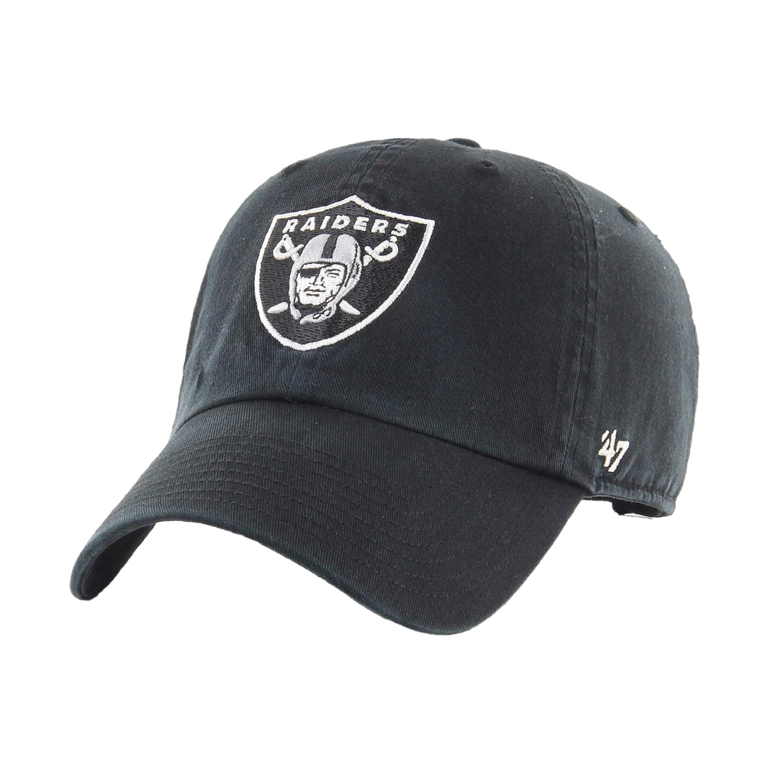 Black - Front - Las Vegas Raiders NFL 47 Baseball Cap