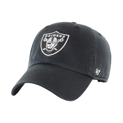 Black - Front - Las Vegas Raiders NFL 47 Baseball Cap