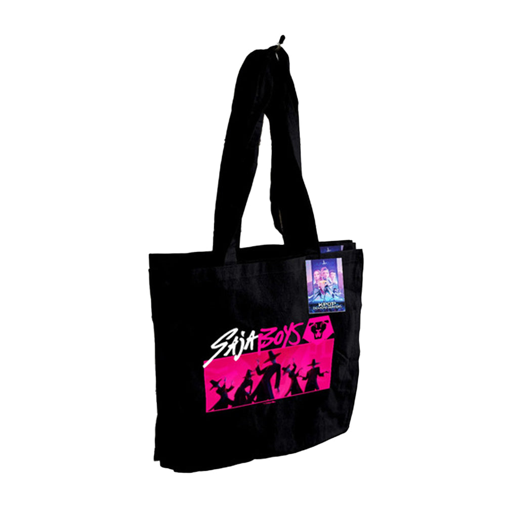 Black - Side - K-Pop Demon Hunters Saja Boys Tote Bag
