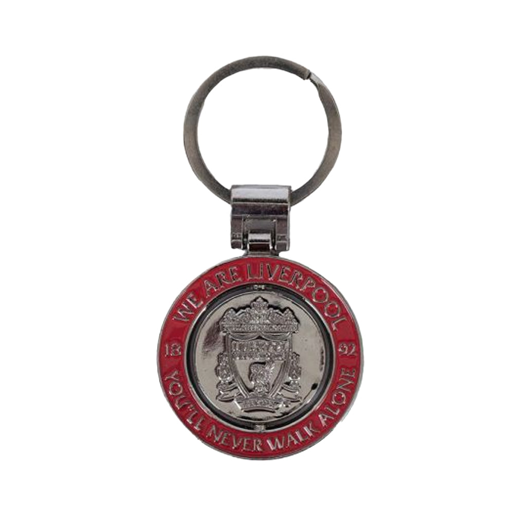 Red - Back - Liverpool FC We are Liverpool Spinner Keyring