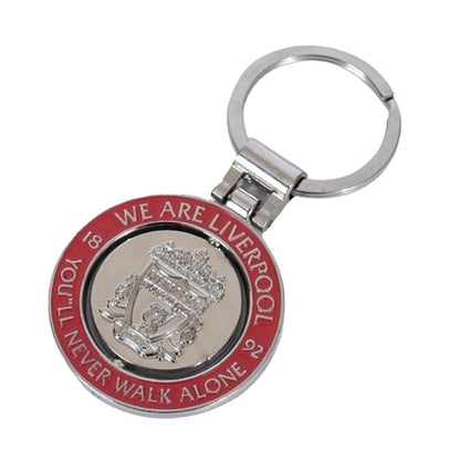 Red - Front - Liverpool FC We are Liverpool Spinner Keyring
