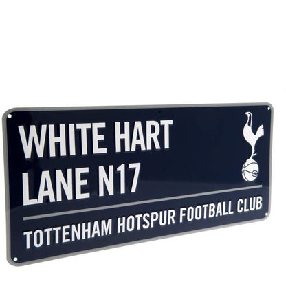 Navy-White - Back - Tottenham Hotspur FC Official Football Metal Street Coloured Sign