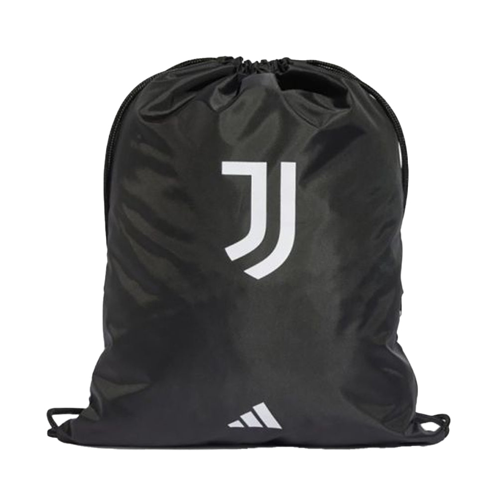 White-Black - Front - Juventus FC Adidas Camo Drawstring Bag