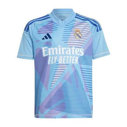 Blue - Front - Real Madrid CF Childrens-Kids Adidas Goalkeeper Jersey