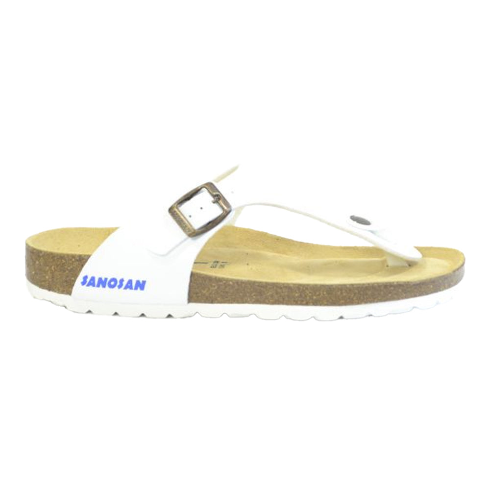 White - Back - Sanosan Womens-Ladies Geneve Sano Flor Sandals