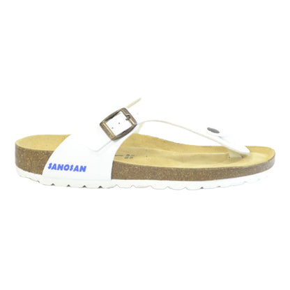 White - Back - Sanosan Womens-Ladies Geneve Sano Flor Sandals