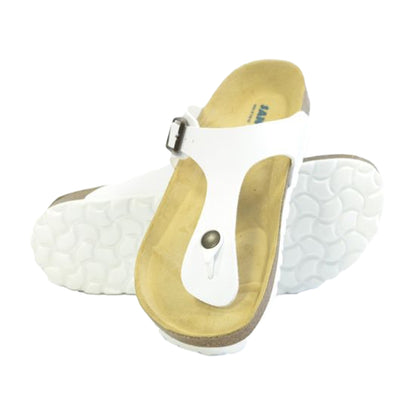 White - Lifestyle - Sanosan Womens-Ladies Geneve Sano Flor Sandals