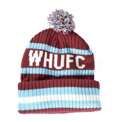 Cardinal-Sky Blue-Yellow - Back - West Ham United FC 47 Bobble Beanie