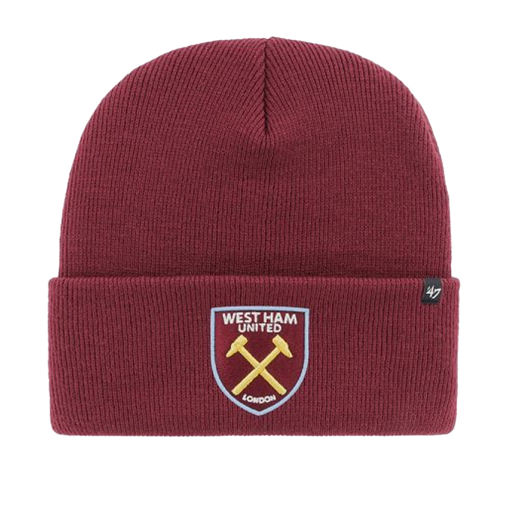 Claret - Front - West Ham United FC Prize Fight 47 Cuffed Beanie
