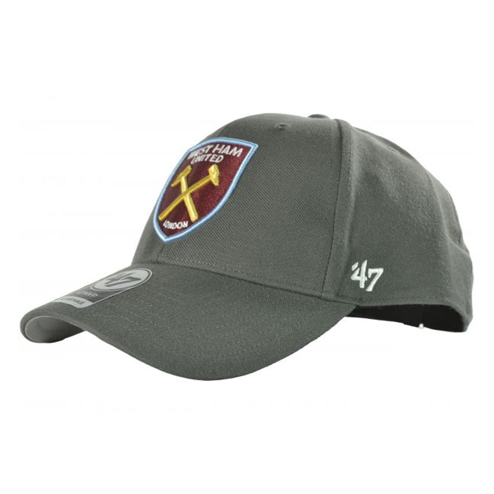 Charcoal - Front - West Ham United FC MVP 47 Baseball Cap