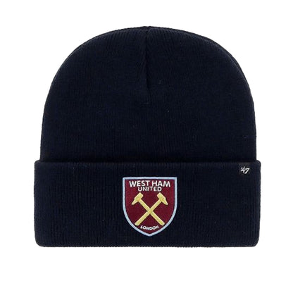 Navy - Front - West Ham United FC Prize Fight 47 Cuffed Beanie