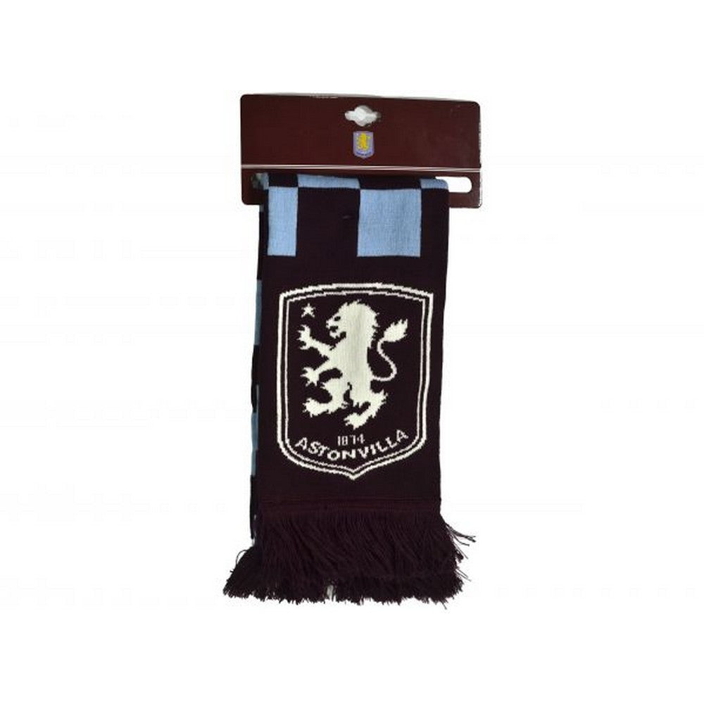 Sky-Claret - Side - Aston Villa FC Checked Scarf