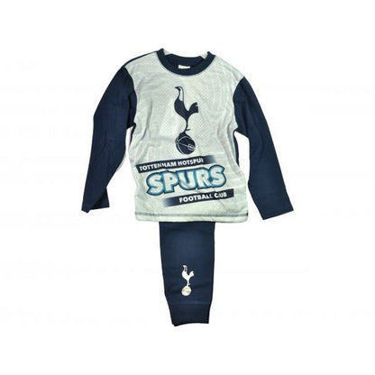 Navy Blue-White - Front - Tottenham Hotspur FC Boys Pyjama Set