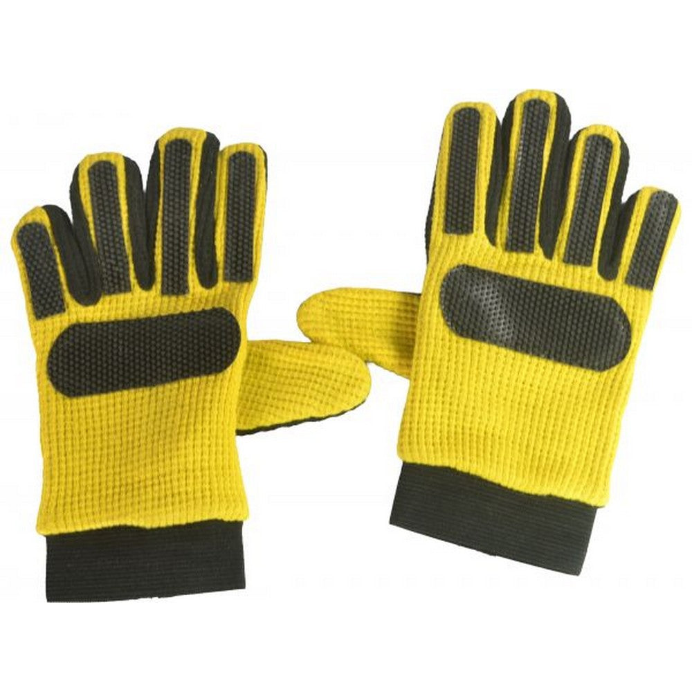 Yellow-Black Print - Front - Ultratec Clothing Boys Goalkeeper Gloves