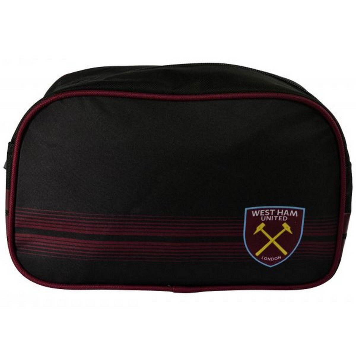Black-Claret Red - Front - West Ham United FC Matchday Wash Bag