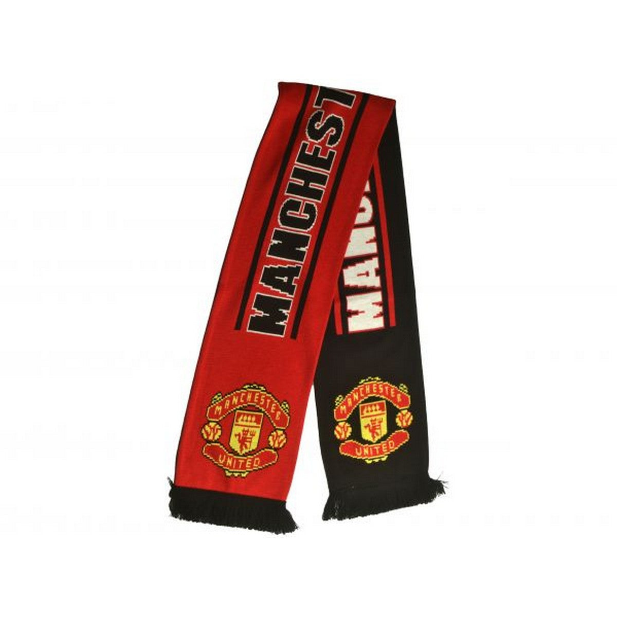 Red-Black Print - Back - Manchester United FC Jacquard Scarf