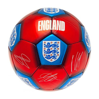 White-Red-Blue - Front - England FA Skill Signature Football
