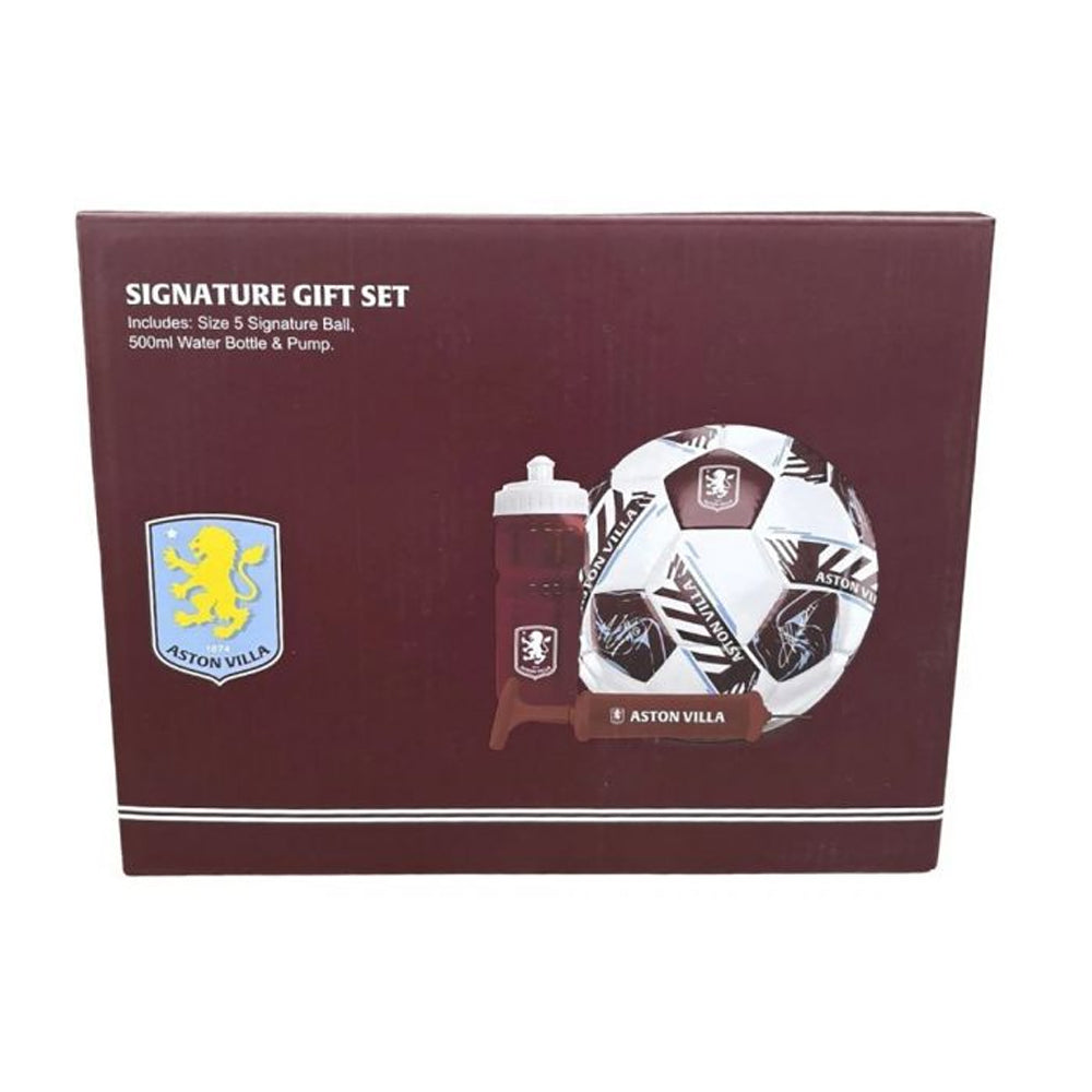 Claret-Blue - Back - Aston Villa FC Printed Signature Gift Set