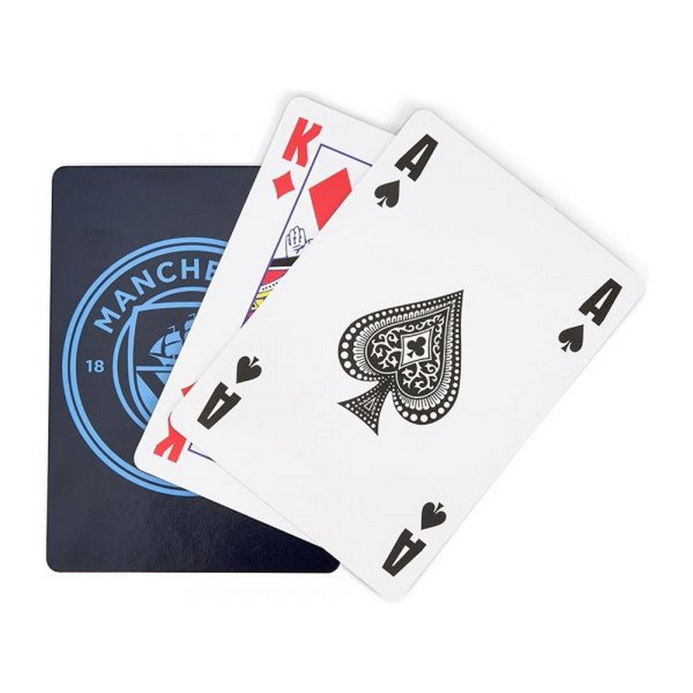 Navy Print - Back - Manchester City FC Crest Playing Card Deck