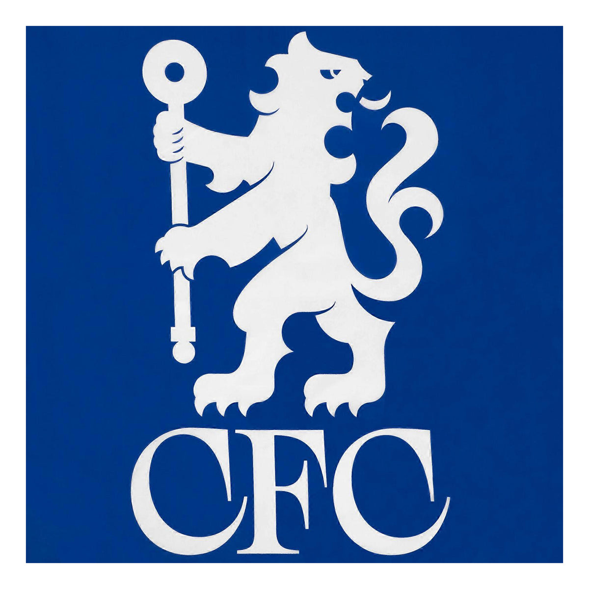 Blue-White - Back - Chelsea FC Core Polyester Flag