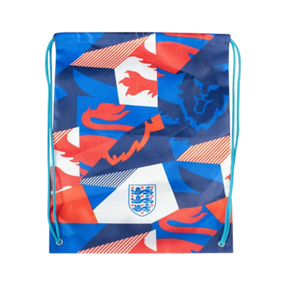 White-Red-Blue - Side - England FA Flash Drawstring Bag