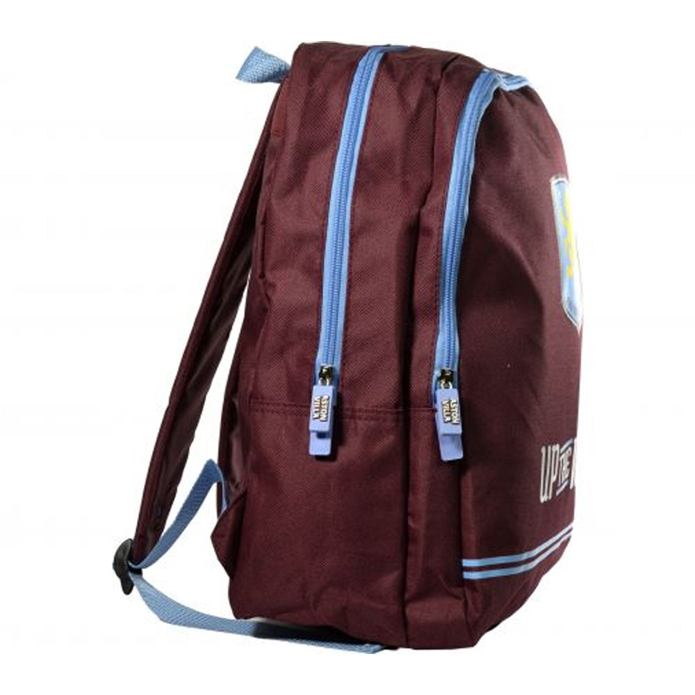 Claret-Sky Blue - Back - Aston Villa FC Up The Villa Backpack