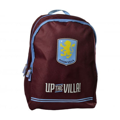 Claret-Sky Blue - Front - Aston Villa FC Up The Villa Backpack