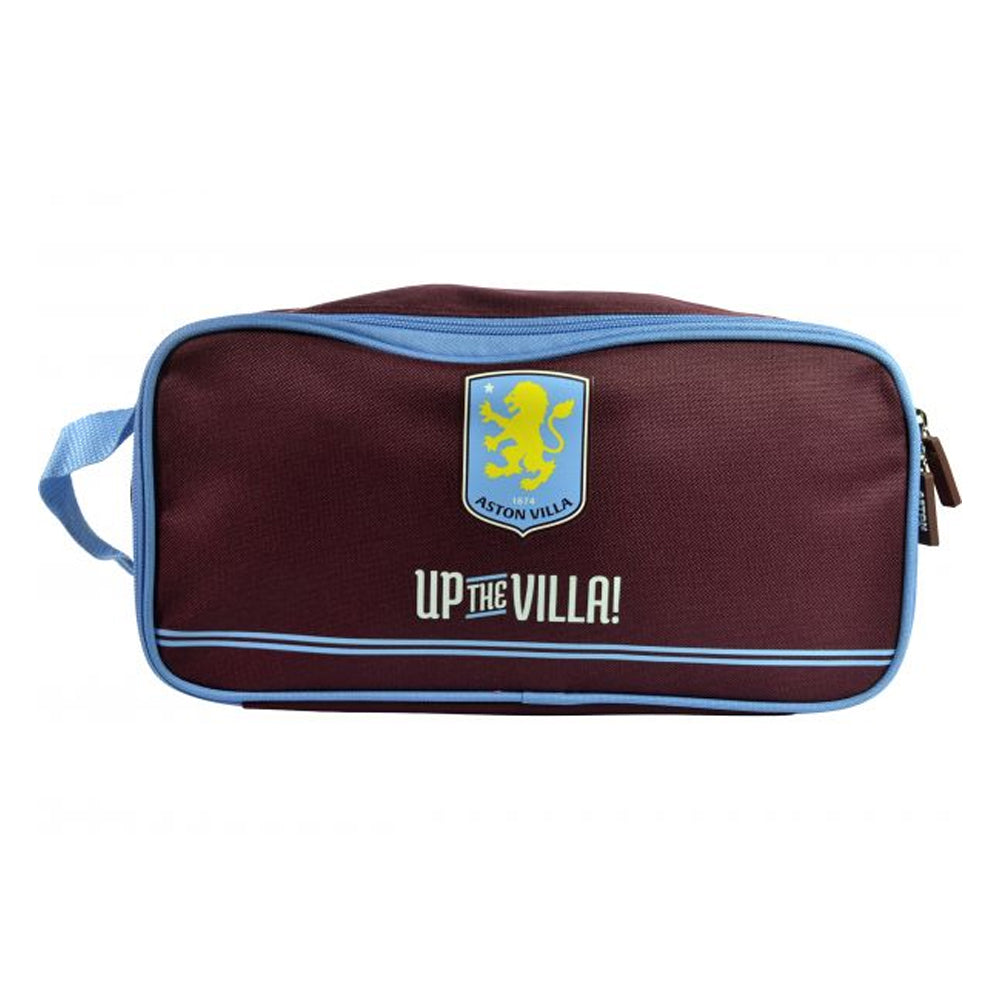 Claret-Sky Blue - Front - Aston Villa FC Up The Villa Boot Bag