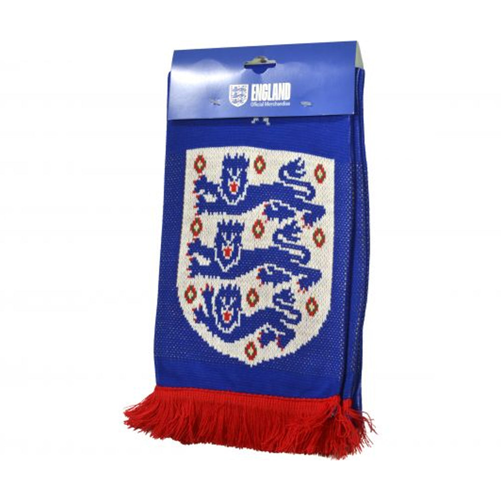 Royal Blue - Lifestyle - England FA Three Lions Jacquard Scarf