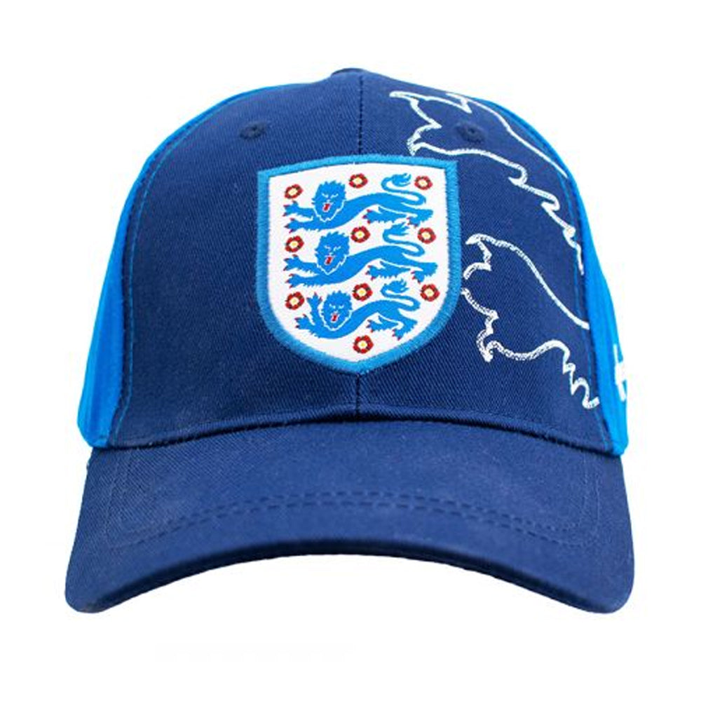 Navy-Royal Blue - Back - England FA Childrens-Kids Baseball Cap