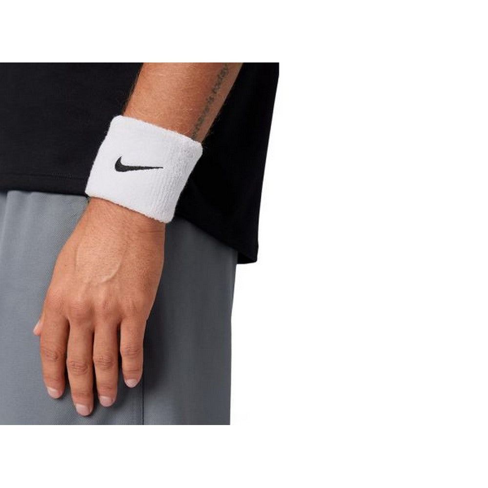 White-Black - Back - Nike Classic Swoosh Wristband (Pack of 2)