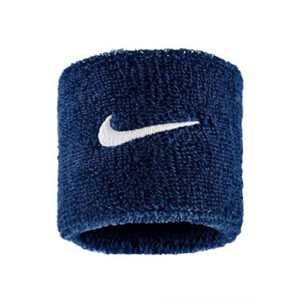 College Navy-White - Back - Nike Classic Swoosh Wristband (Pack of 2)