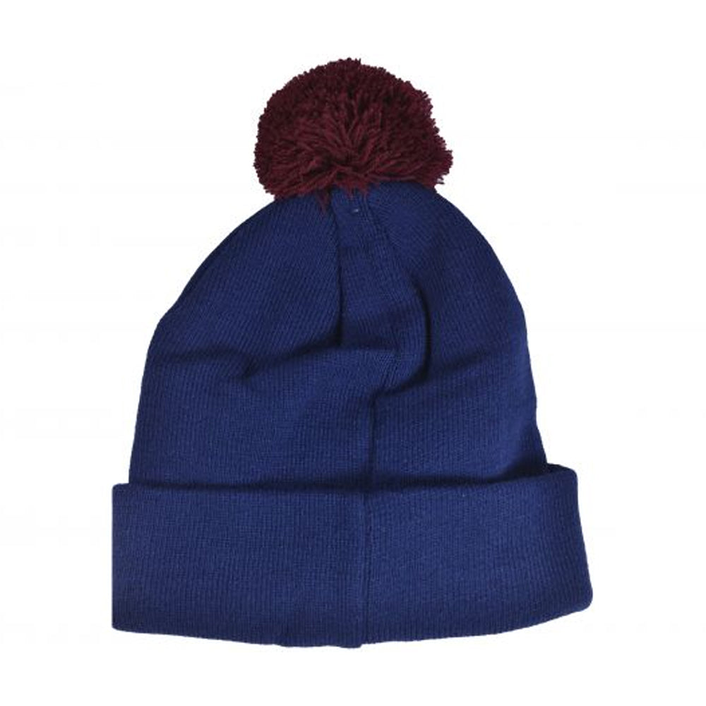 Navy - Back - FC Barcelona Bobble Hat