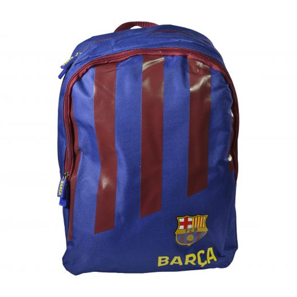 Claret-Blue - Front - Barcelona FC Crest Backpack