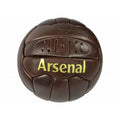 Brown - Front - Arsenal FC Official Retro Heritage Leather Football