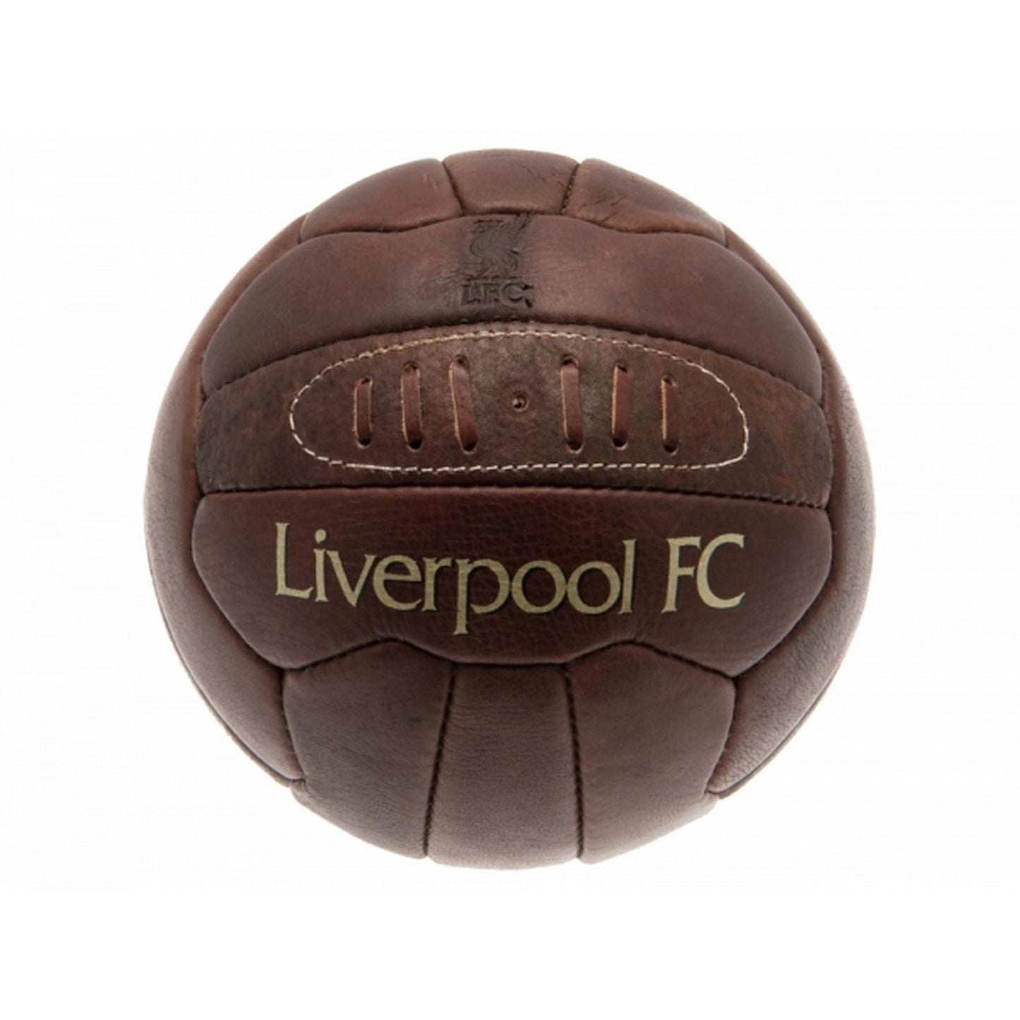 Brown - Front - Liverpool FC Official Retro Heritage Leather Football