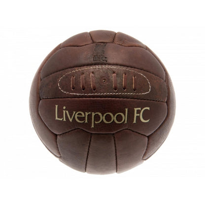 Brown - Front - Liverpool FC Official Retro Heritage Leather Football