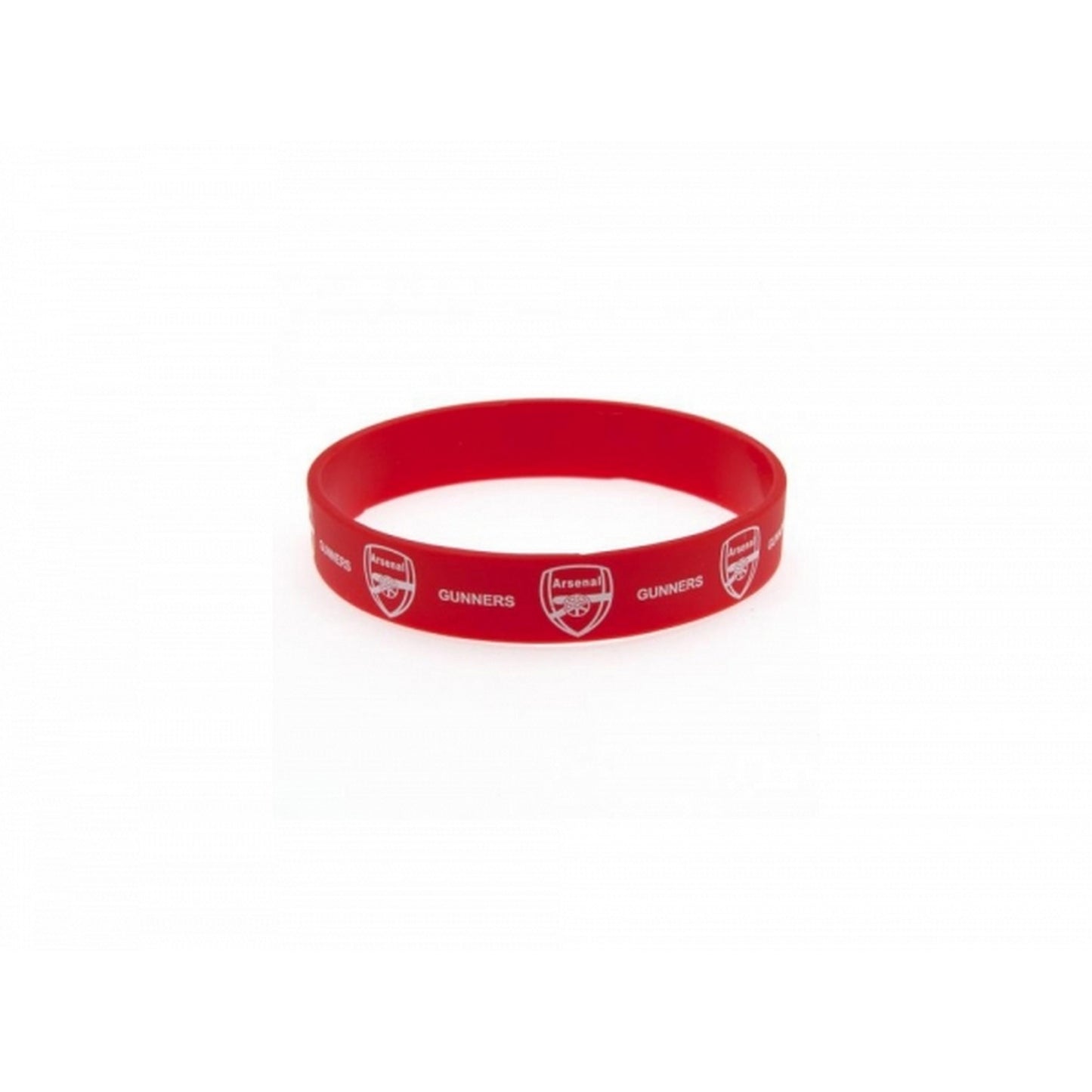 Red-White - Front - Arsenal FC Official Football Silicone Wristband
