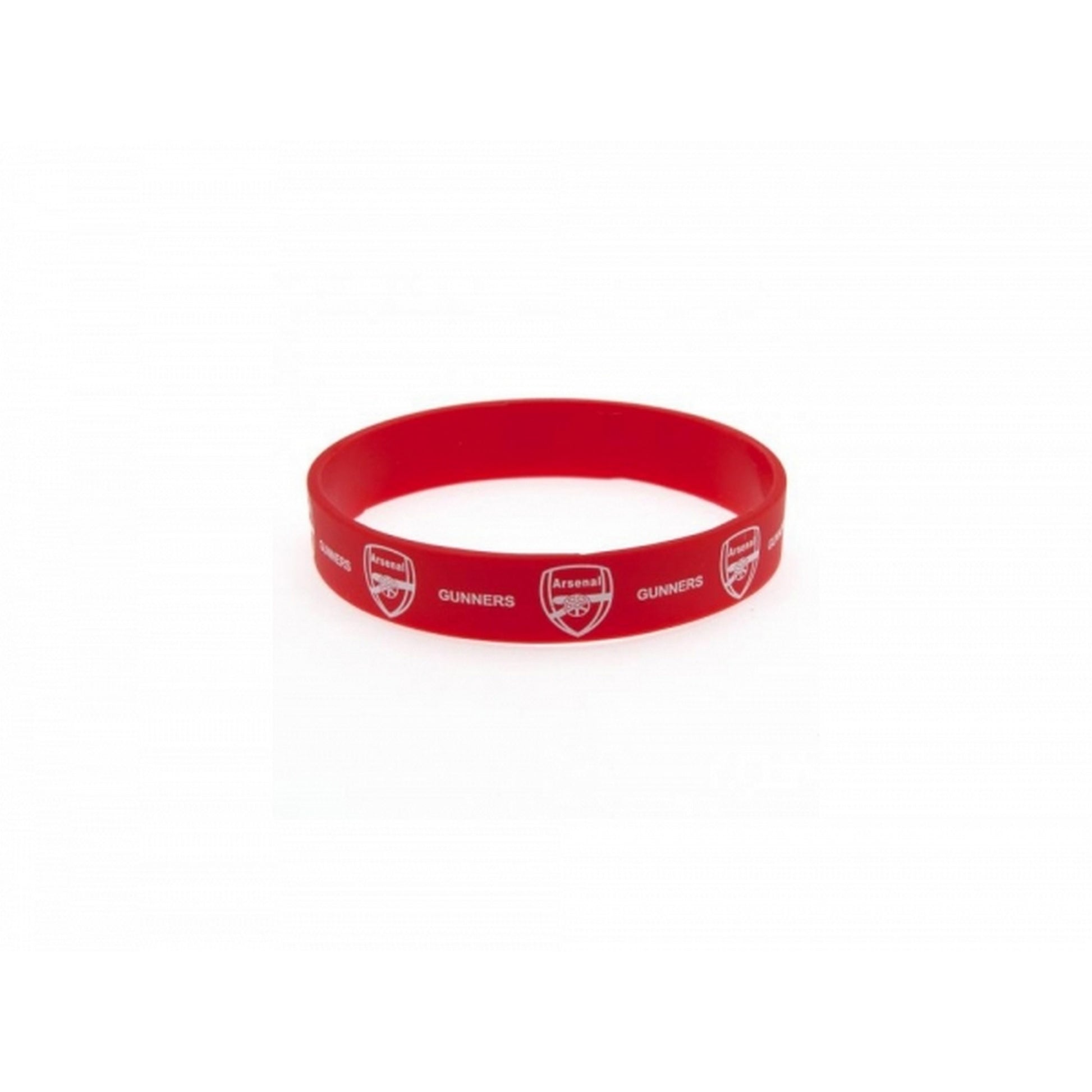 Red-White - Front - Arsenal FC Official Football Silicone Wristband