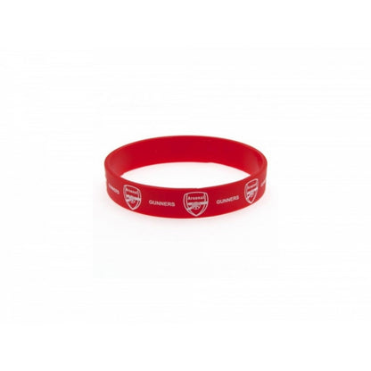 Red-White - Front - Arsenal FC Official Football Silicone Wristband