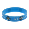 Light Blue - Back - Manchester City FC Official Football Silicone Wristband
