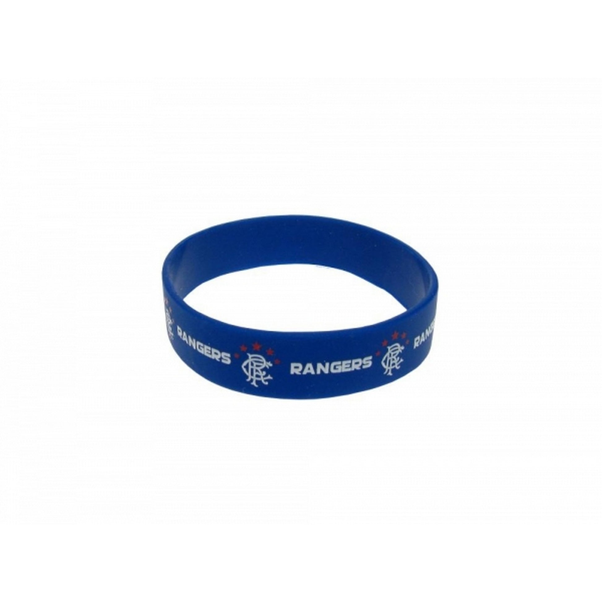 Blue - Front - Rangers FC Official Football Silicone Wristband
